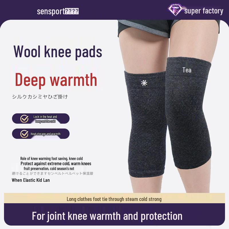 

Теплые наколенники из шерстяного флиса с противоскользящим кашемиром полыни для зимней езды на велосипеде L (75-95 kg) темно-синий