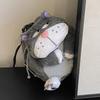 Lucifer Cartoon Cat Plush Shoulder Bag With Drawstring Closure For Use Daily