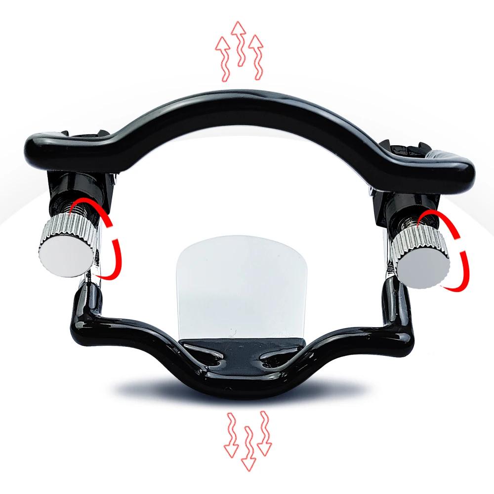 Plug buccal ajustable en acier inoxydable Bondage buccal Esclave Gags de gorge profonde Contention Gag de fellation Jouets sexuels pour adultes pour couple