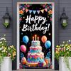 Geburtstags-Hintergrund Ballon-Dekoration Geburtstag Foto-Hintergrund Festliches Geburtstagsbanner Mehrschichtiges Kuchen-Design-Banner Für Hausparty