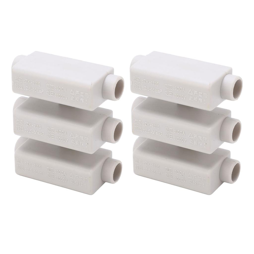 2Pcs High Power Wire Cable Connector 3 In 3 Out Strong Conductivity Heat Dissipation High Power