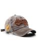Retro Embroidered Denim Baseball Cap Adjustable Sun Protection Hat
