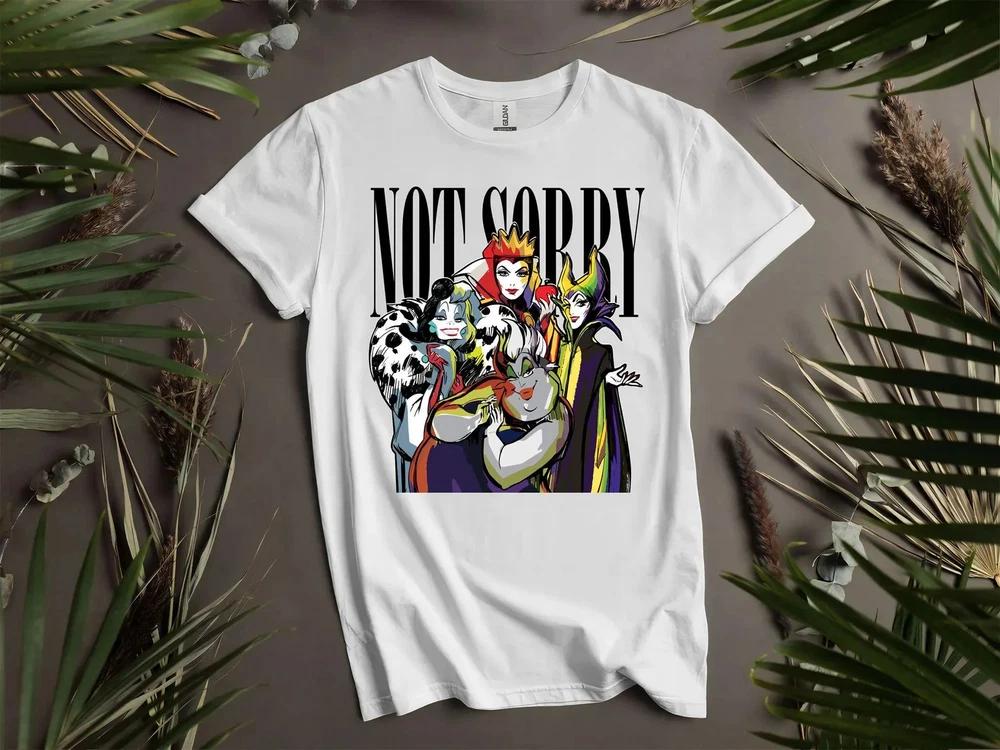 Not Sorry Bad Character Villains Premium TShirt S