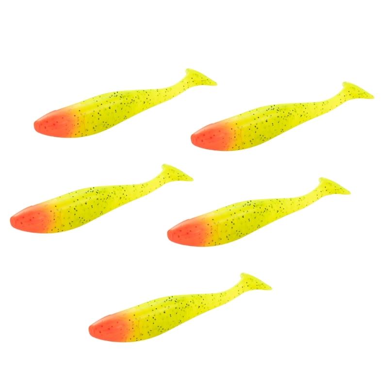 5Pcs 10cm Swim Baits for Saltwater Soft Fishing Lures Paddle Tail Swimbaits Artificial Baits Fishing Lure