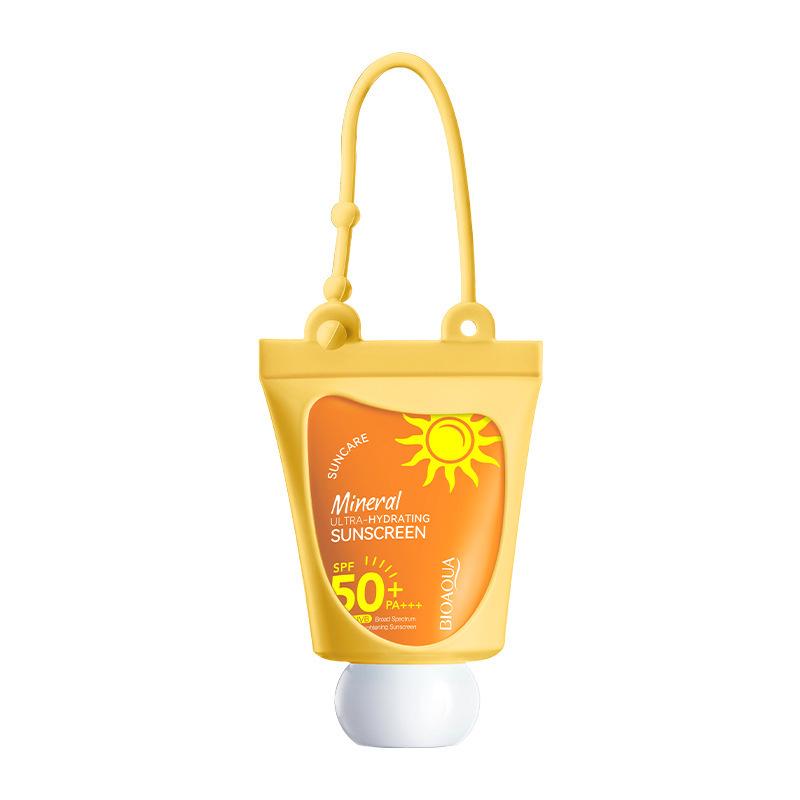 Mineral Sunscreen SPF50+ PA+++ Portable Pendant Sun Cream UV Protection Hydrating Moisturizing Face Body Travel Sunscreen 30ml 30ml