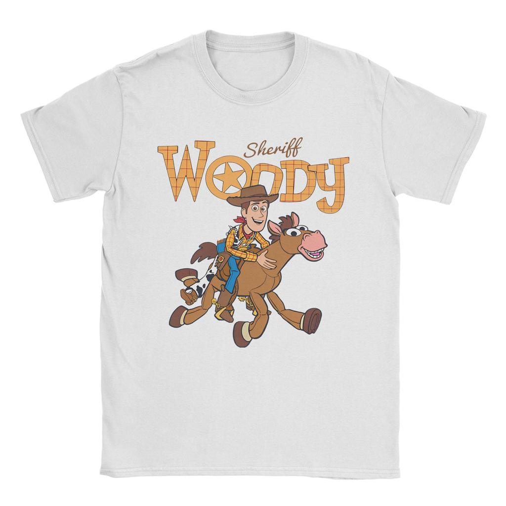 Koszulka Męska Toy Story Kreskówka Zdjęcie Grupowe Buzz Lightyear Woody Casual Bawełna Czysta T-shirty Okrągły Dekolt Krótki Rękaw Koszulka Prezent Ubrania