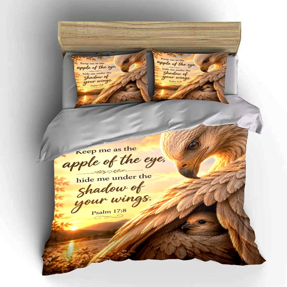Keep Me Under Your Wings Bedding Set Bedding set (1 duvet cover, 2 pillowcases, duvet not included)