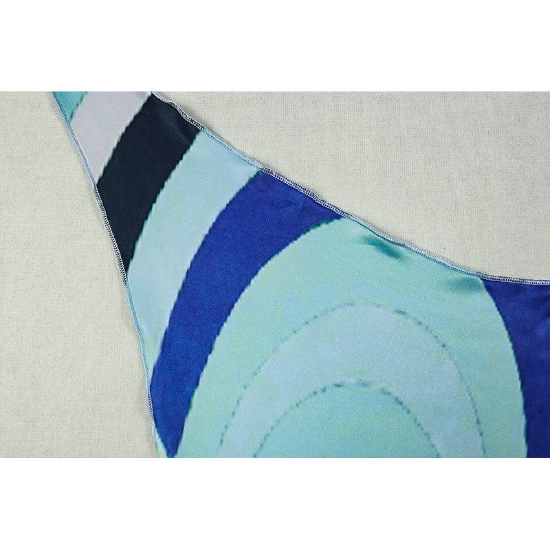 European and American Style-Border Patchwork Elegant Women's Backless Halter Slim Fit Bodycon Dress Printed Swing Collar Ruched Long Dress