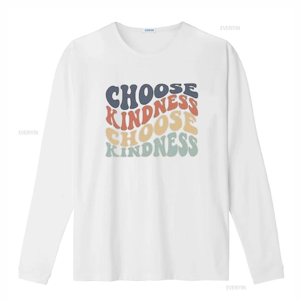Womens Choose Kindness T Shirt Expression PrinT Casual  Tops vintage Washed fashion homme streetwear Slightly designer clothes