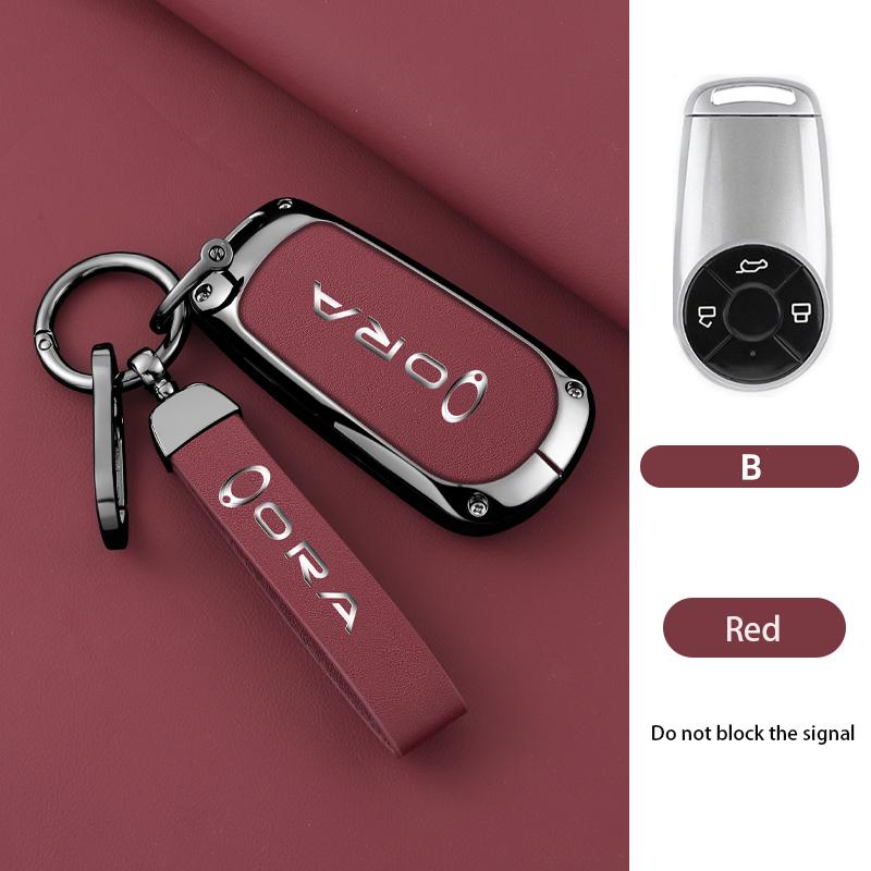 

Car Key Case Cover Shell Bag For The Gwm Haval H6 M6 Ora Good Cat White Cat Iq Car-Styling Holder Shell Keychain Protection