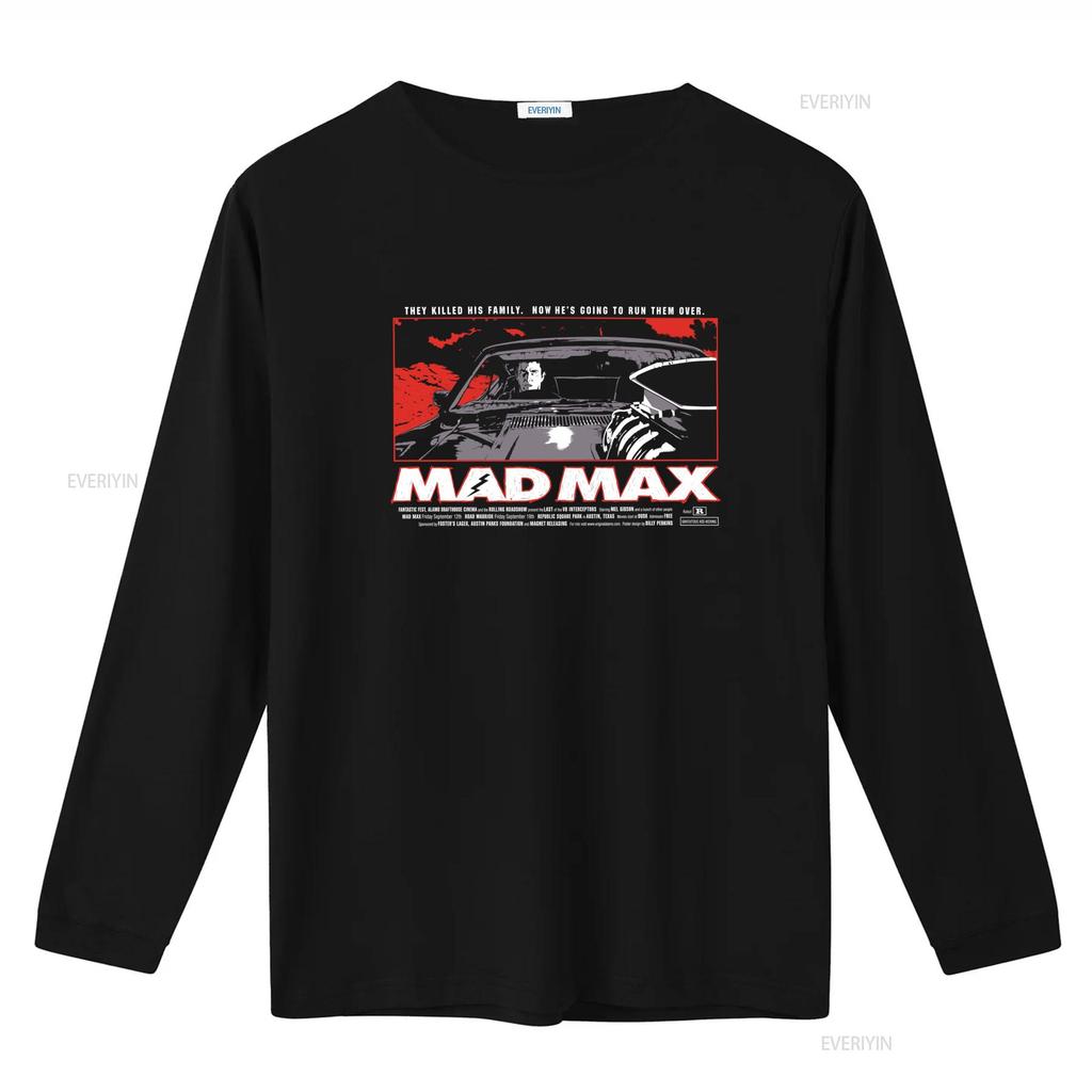 MAD MAX 1 Movie Poster T Shirt Black Available in All Sizes vintage Washed graphic Slightly Soft fashion homme Unisex