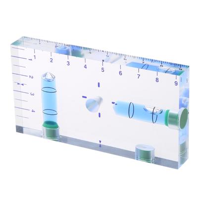 Upgraded Mini Level Bubble Magnetic Blisters Two Direction Clear Level Simple Operation for Industrial Household