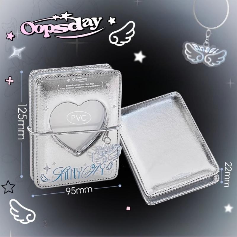 Kawaii Accordion Card Album Adorable Ice Cream PVC Photocard Album for 3 Inch Kpop Photo Japan Style Card Collection Books 2025