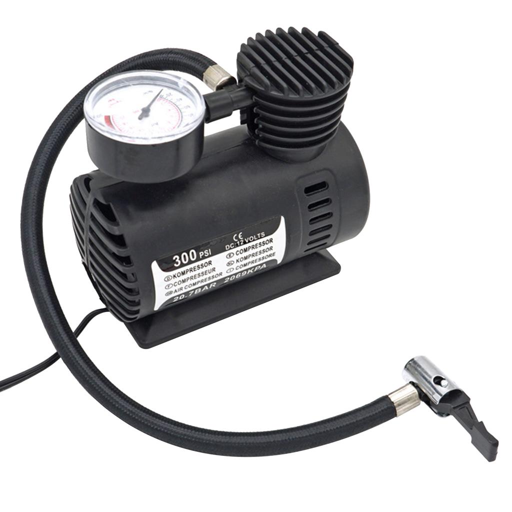Nuova pompa di gonfiaggio portatile mini 300 psi 12v per auto, mini pompa elettrica per pneumatici per auto per esigenze di emergenza