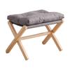 Small Footstool Leisure Stool Shoe Changing Stool Wooden Legs Foot Rest Kids