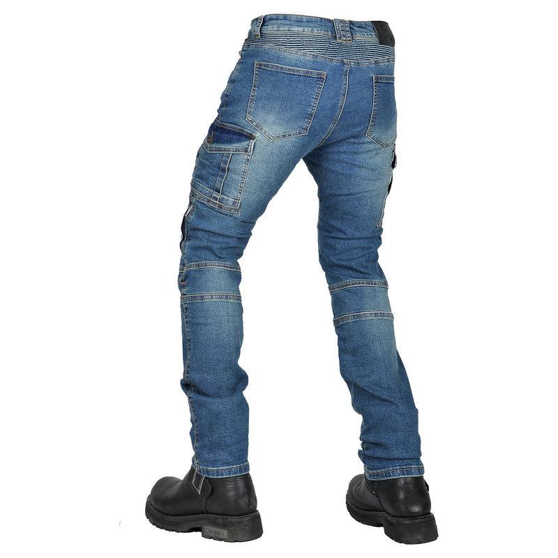 New product JES-24 motorcycle jeans men's locomotive retro casual adjustable knee pads anti-drop cycling pants