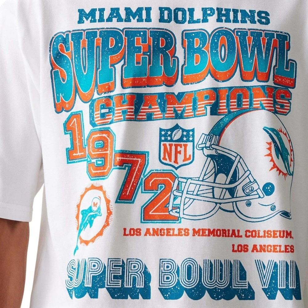 

Miami Dolphins Чемпионы NFL по американскому футболу Белая футболка с коротким рукавом Винтаж S-5XL Унисекс XL