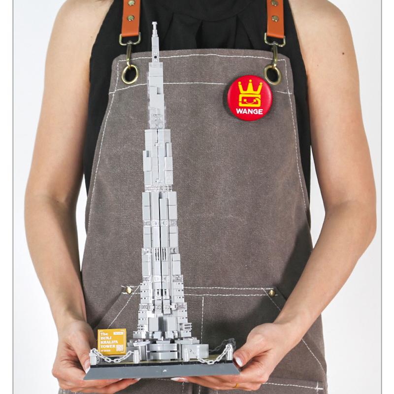 WANGE The Burj Khalifa Tower-Dubai The United Arab Emirates Building MOC Toy Educational Building Block Kit Children's Gift No.4222