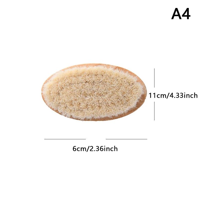 Wooden Handle Brush Baby Hair Brush Newborn Hair Brush Infant Comb Head Massager Special for real hair wigs