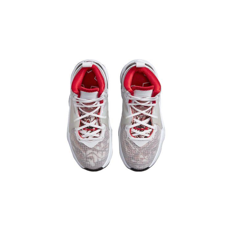 Детские кроссовки Nike LeBron 19 PS Sketch White Black University-Red DD0421-101 28 — фото 3