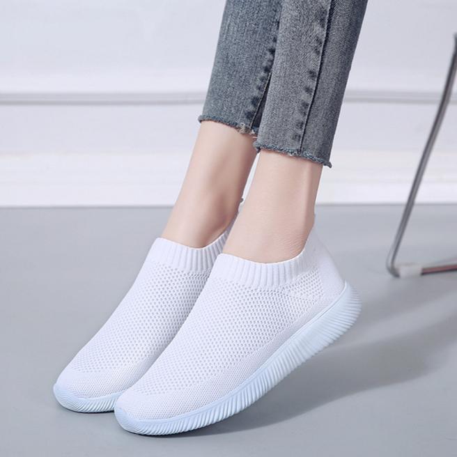 

Summer Fashion Women s Sneakers Breathable Fly-woven Fabric Men s Shoes 43 рожевий