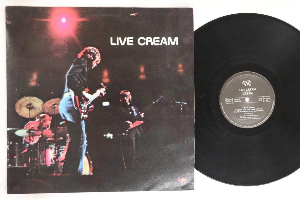 

LP Record CREAM - Live Cream SPELP93 RSO 1983 UK Rock Used