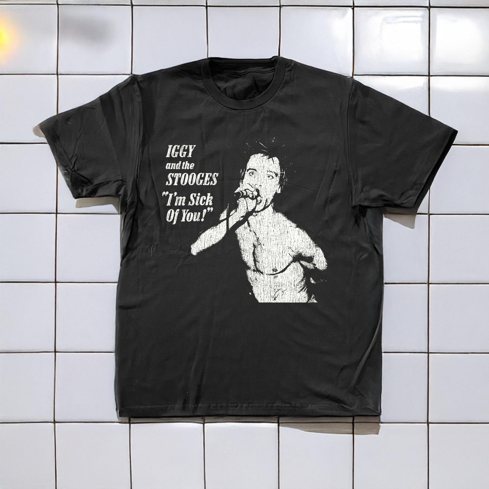90 s Stooges Sick Of You Aged T-Shirt Black M S