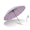 16-Rib Wind-Resistant Long Handle Umbrella with Custom Logo