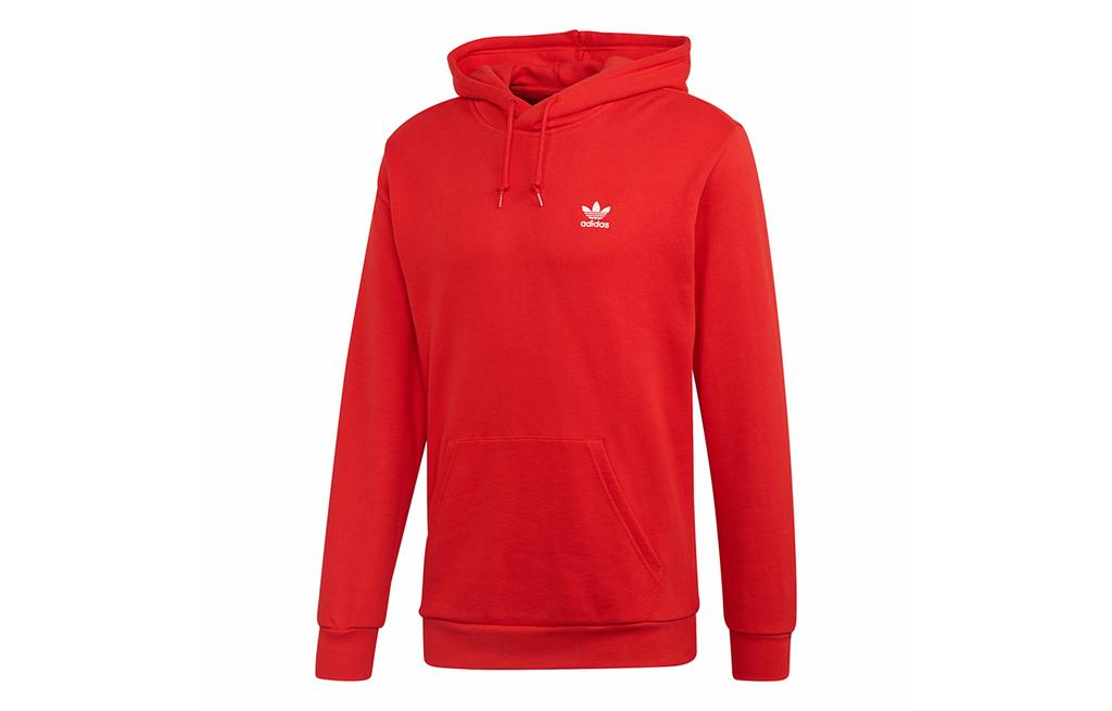 adidas Originals Sweatshirts Men's Bright Pink Red Hooded Moderate Regular FM9957