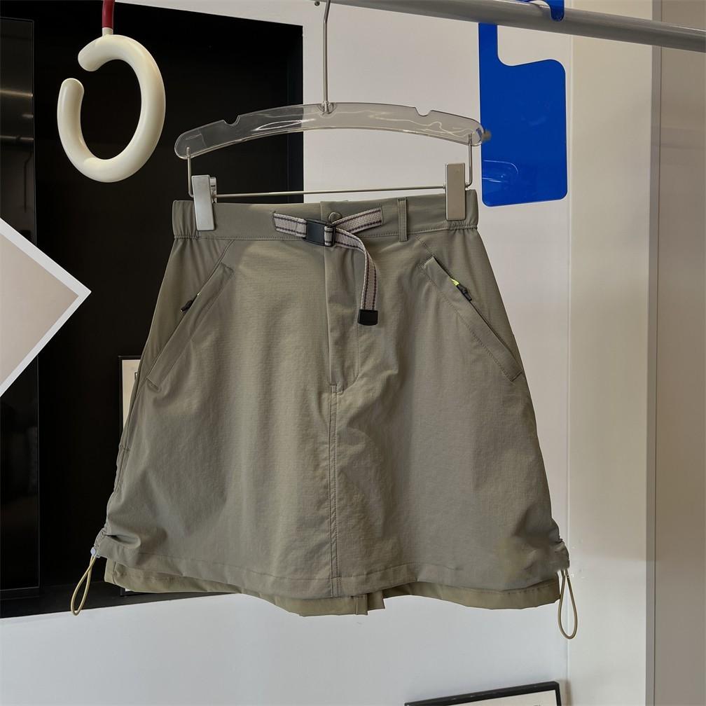 Women's Summer Outdoor Skirt with Drawstring, Anti-Exposure, Water-Resistant, Quick-Dry, A-Line Shorts Design, Workwear-Style Skirt