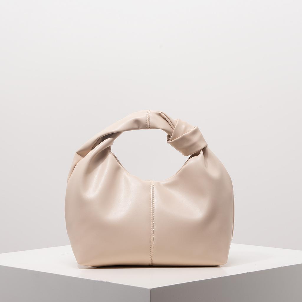 Stylish Twist Square Bag Solid Color Top Clutch Bag Simple And Versatile Commut Premium Durable Quality Useful