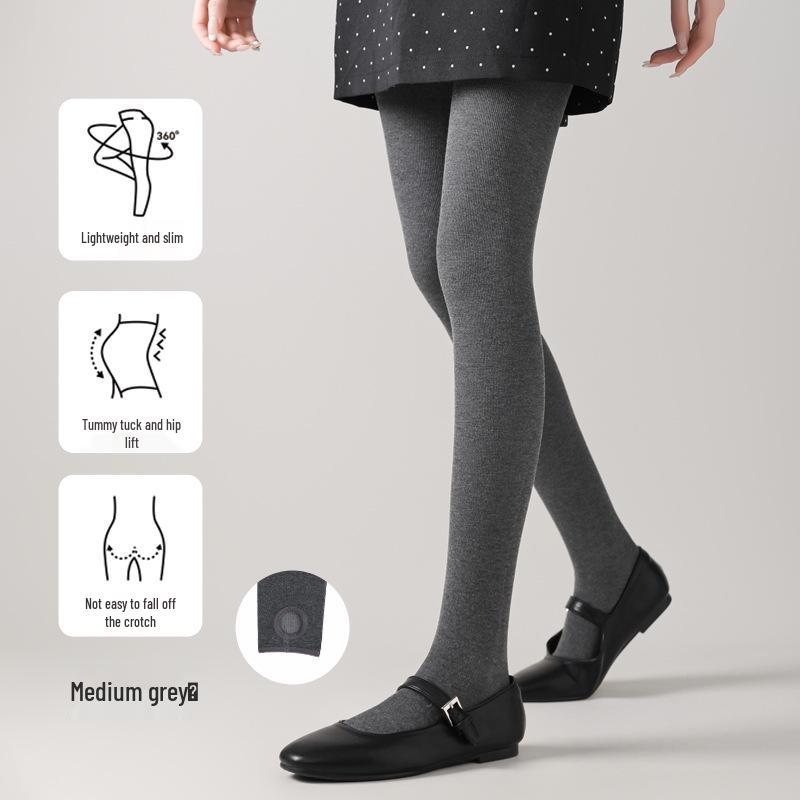 Women's Slimming Wool-Blend Ribbed Leggings - Warm, Anti-Pilling, Vertical Stripe Design