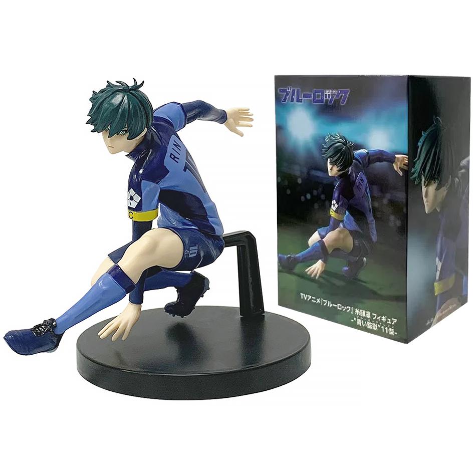 13CM Anime Blue Lock Nagi Seishiro Rin Itoshi Cool Pose Design Model Classic Style Desktop Ornament Anime Collection Gift