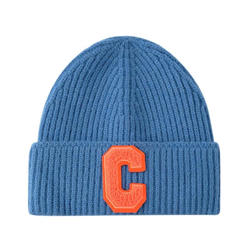 Damelue for hverdagsbruk Vintermyk Varm Vinterlue Heklet Skilue Sovehetter Skull Cap Kabelstrikket Beanie-lue