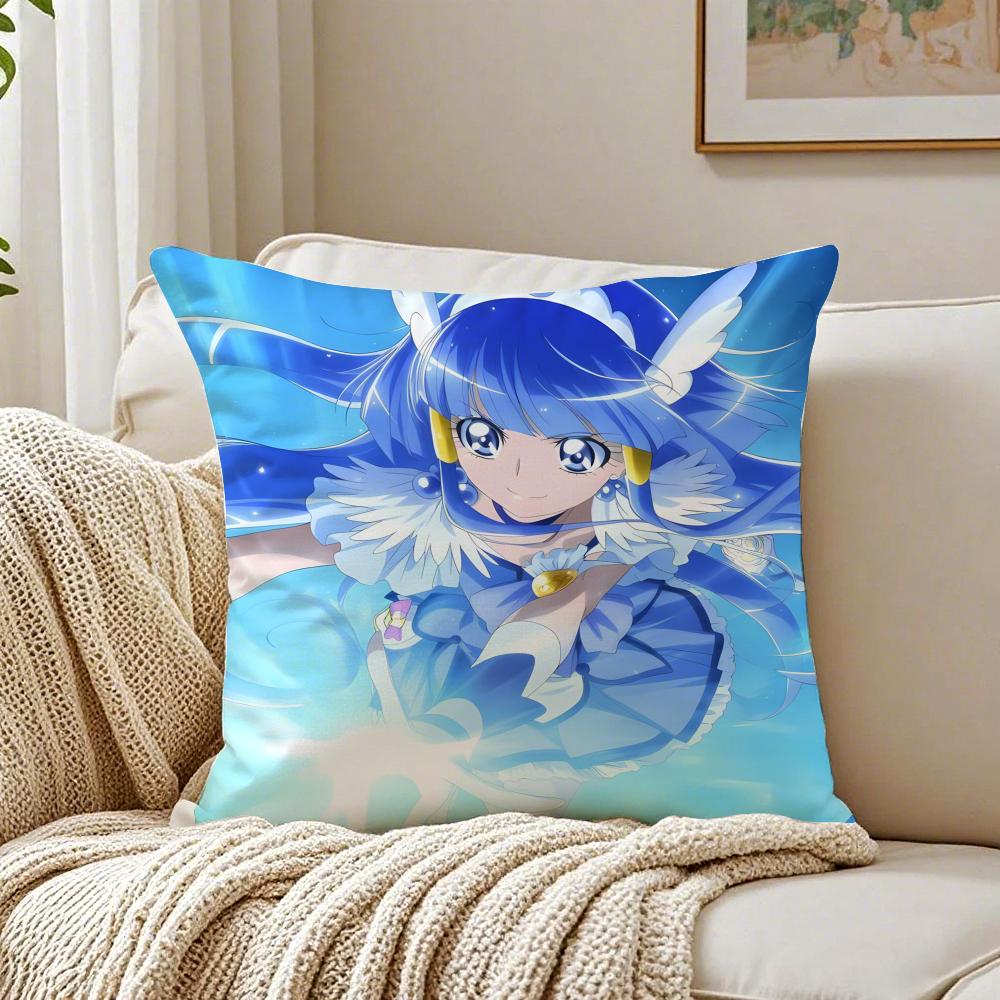 Anime MagicalGirl SSmile PPrecures PPretty Cushion Cover Pillowcase Antidustmite Living Room Sofa Decor Cushion Room