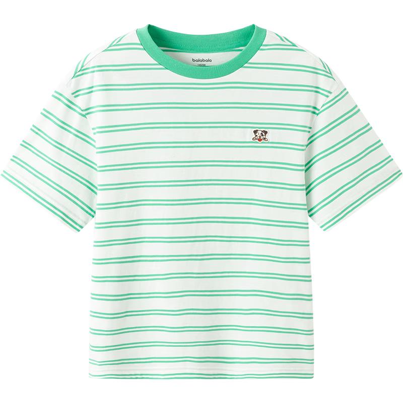Balabala Kids Striped Quick-Dry Short Sleeve T-Shirt