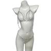 Sexy fun bundled bondage lingerie women's free perspective one-piece stockings hot passion bed set