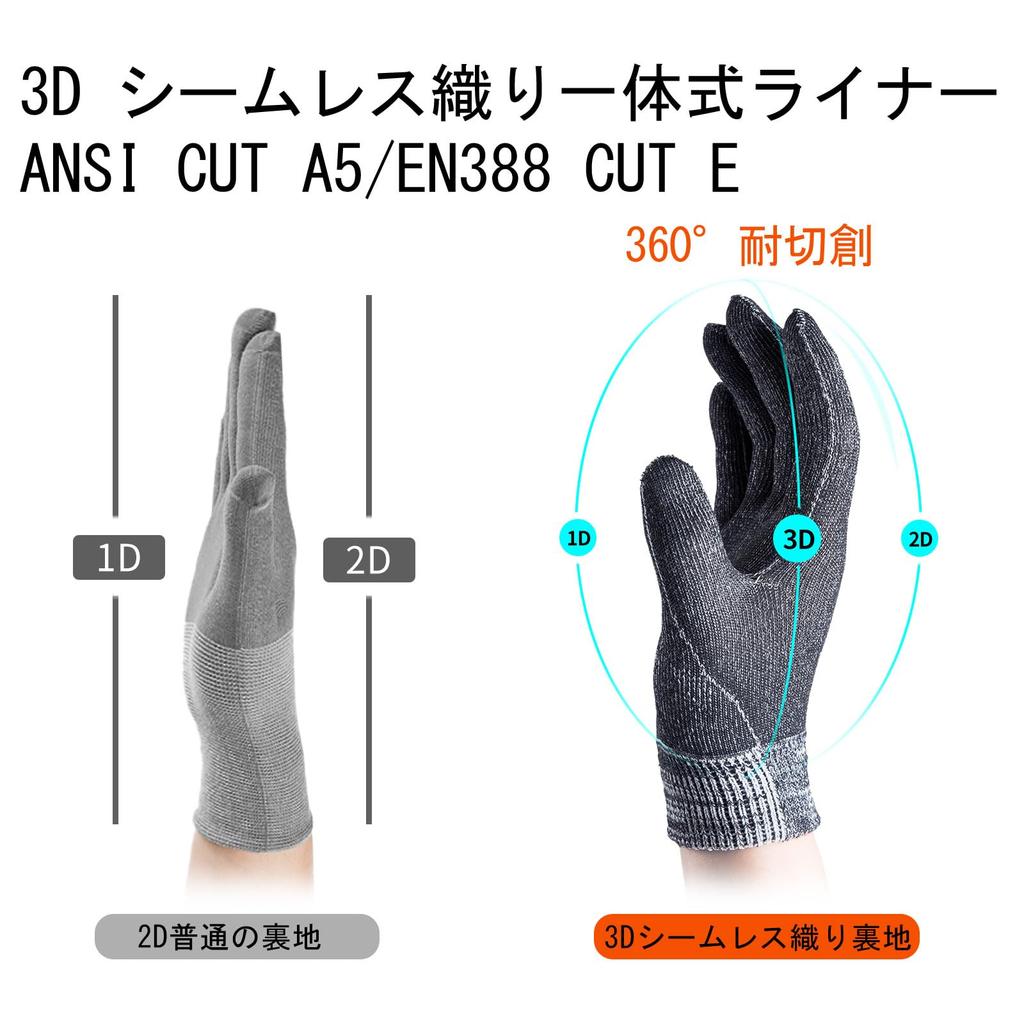 Safety Work Gloves ANSI A5 Sheepskin Work Gloves Cold Protection 3M Synthelate C100 Waterproof Breathable Touchscreen Compatible GA9604FWC5 [Vgo...]