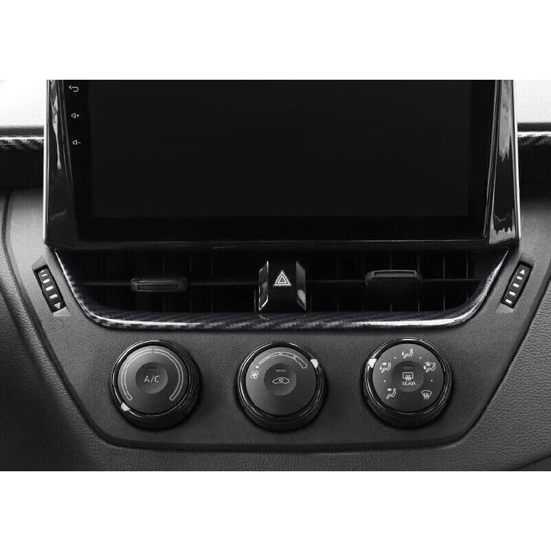 For Toyota GR Corolla Hatchback 2023~24 ABS Carbon Console Air Outlet Vent Trim