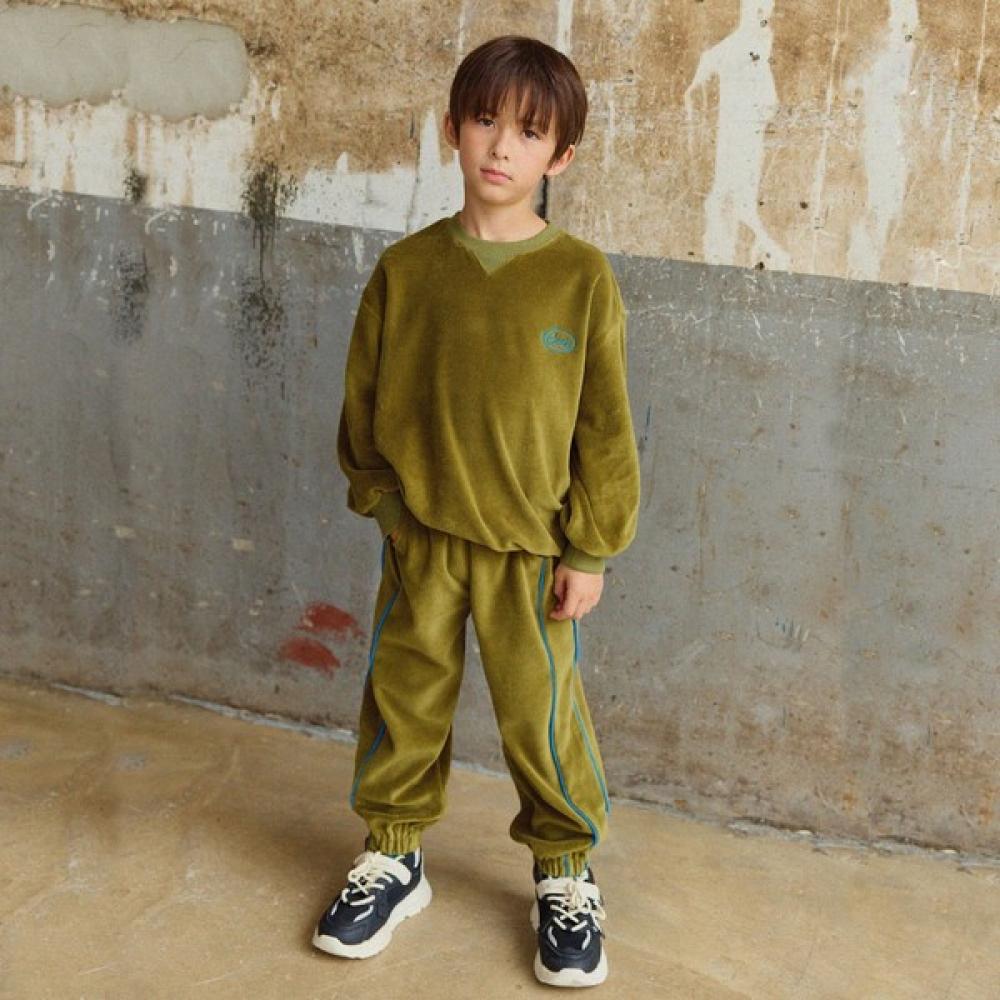 

Оливан Вышитая отделка Топ и низ Зеленый painted/160