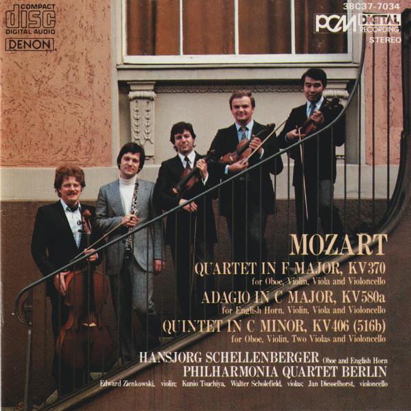 

CD MOZART - Quartet In F Major KV370 38C377034 Denon 1987 Japan Classical Used