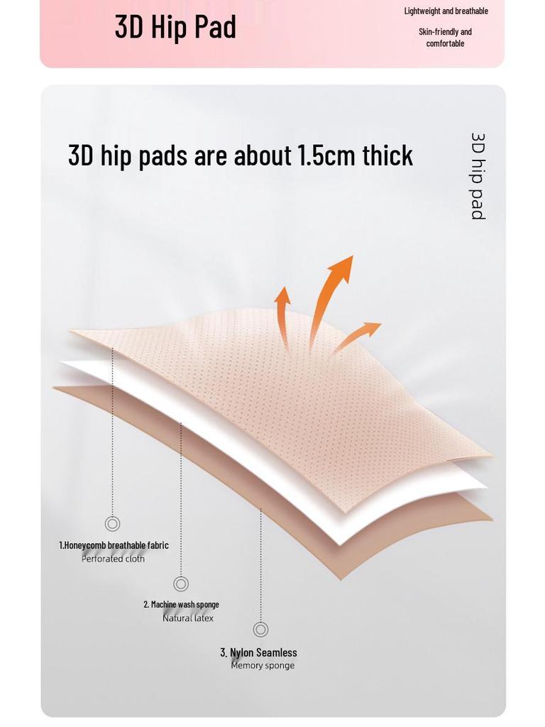 Dámské bezešvé polstrované kalhotky s vysokým pasem pro kontrolu bříška a zvednutí boků