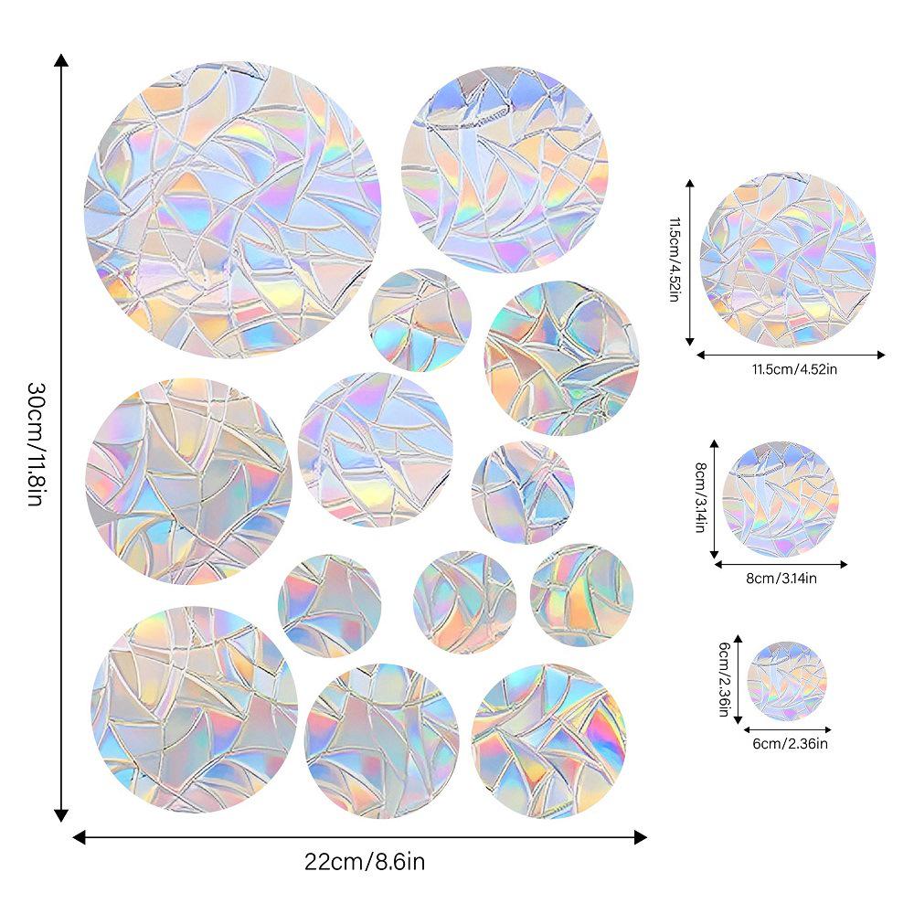 Aike Sun Prism Regenbogen Schmetterling Fensterglas Aufkleber