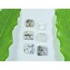 10X10MM Natural Black Rutile Square Cabochon Loose Gemstone 6 Pcs Lot A-239