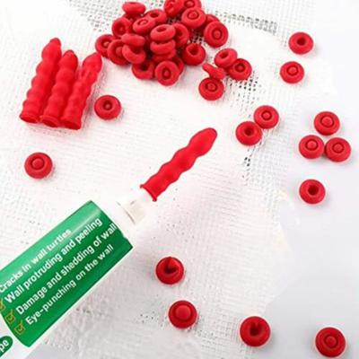 Caulking Gun Nozzles Cap Red Caulk Saving Caulk Saver Tube Covers For Sealing Preserving Finishing Construction Tools