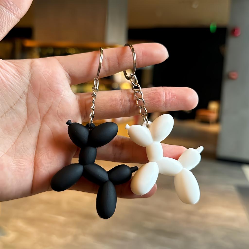 Portachiavi Cucciolo Palloncino Morbido Ciondolo per Borsa di Coppia Decorazione Piccolo Regalo Tridimensionale