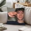 Creative H-Damon Albarn-H Funny Throw Pillow Covers Pattern Cushion Cover Suitable For Sofa Bedroom Car Pillow Cover