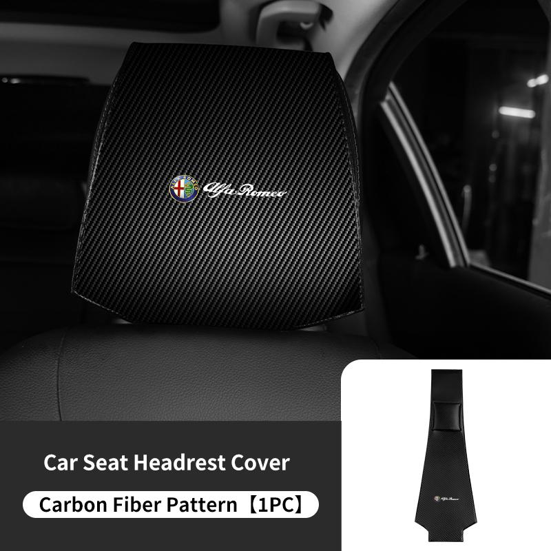 For Alfa Romeo Car Styling Headrest Case Anti-Dirty Dustproof Protective Cover GT Stelvio F1 Brera Volante Tonale Gloria Disco