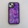 Custodia per telefono in pelle con pittura a inchiostro Ins per Iphone Xr Xsmax X 14 Pro Max Plus 11 12 13 Promax Cartoon Cover posteriore Fundas