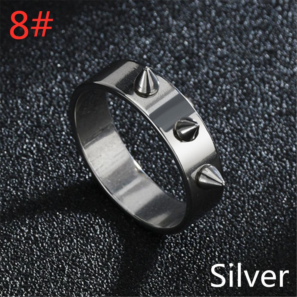 Schmuck Hip Hop Biker Rock Nieten Punk Ringe Herrenringe Edelstahl